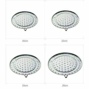 Stainless Steel Steamer Rack Insert Stock Pot Steaming Tray Stand Cookware Tool - Picture 1 of 12