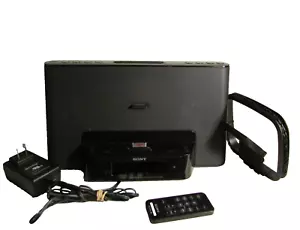 Sony Black iPhone Clock Radio Speaker Dock Dream Machine ICF-CS15iP - Picture 1 of 10