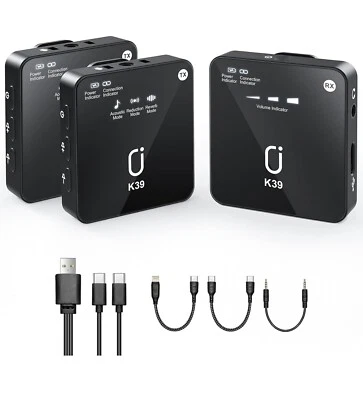 JYX Mikrofon Lavalier kabellos K39 Premium Qualität Live Show Vlog Interview