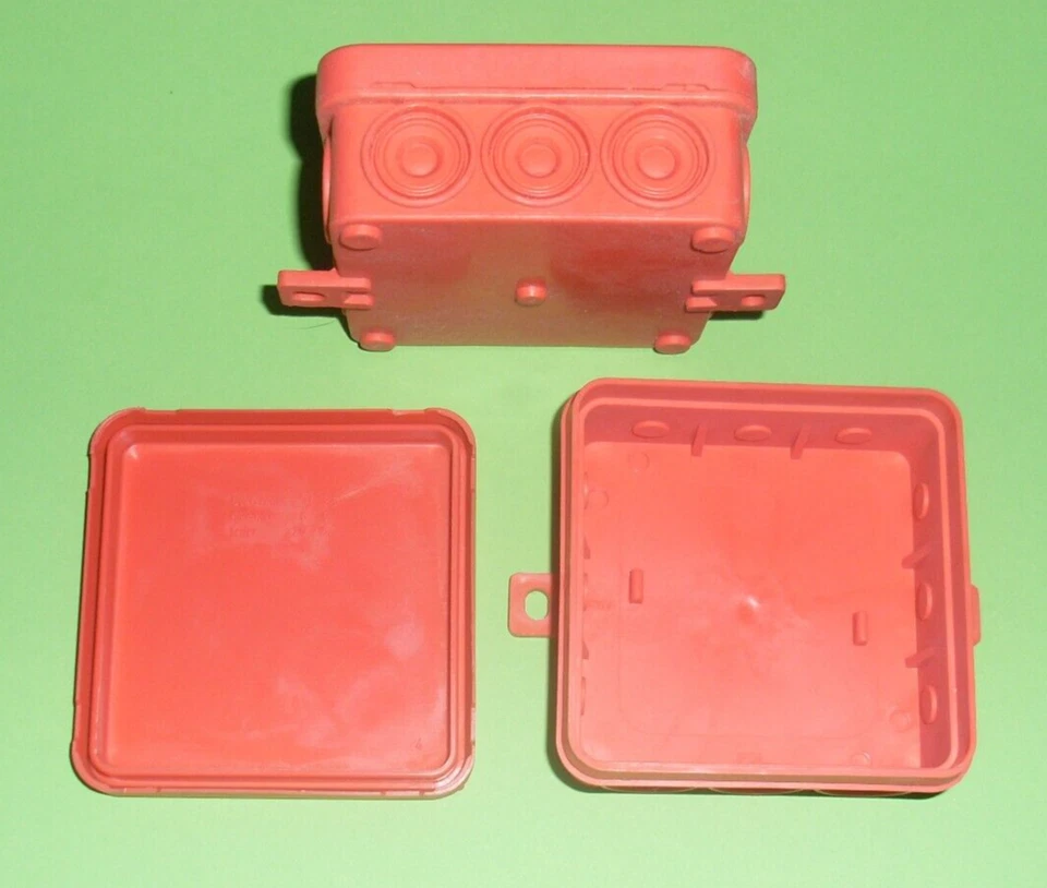 8 Stück Spelsberg   Abzweigdose leer 85x85x35mm rot IP 54 - Bild 1 von 1