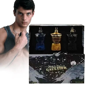 Juego de 3 piezas de spray de perfume Jean Paul Gaultier Le Male para hombre 40 ml x 3 - Imagen 1 de 6