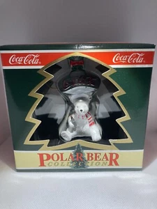 Vintage Coca Cola Ornamento Albero di Natale Collezione Orso Polare Apribottiglie Coca-Cola - Foto 1 di 5