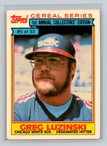 1984 Topps Cereal Series #5 Greg Luzinski Chicago White Sox Baseball Card