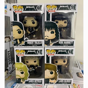 Juego Metallica (x4) Trujillo Hammett Hetfield Ulrich | ¡Funko POP! Rocas - Imagen 1 de 6