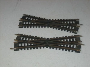 LOT OF 2 USED ATLAS BRASS 19 DEGREE CROSSING #6 TRACK - Picture 1 of 5