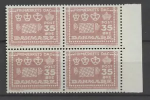 N.: 101446 - DANIMARCA - UN VECCHIO BLOCCO DI 4 con MARGINE - MNH!! - Foto 1 di 1