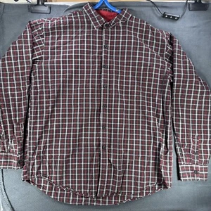 Vintage Anchor Blue Red & White Shirt Men's Size X-Large XL Plaid Skater Y2K - Picture 1 of 7