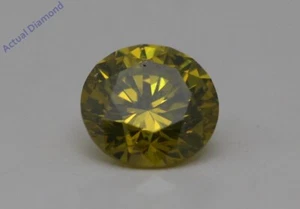 Loseer Diamant im Rundschliff (0,3 kt, Farbe gelb (bestrahlt), vs1 Reinheit) - Bild 1 von 4