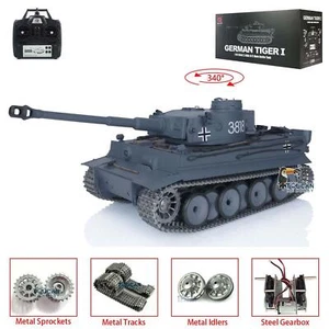 Henglong 7.0 1/16 German Tiger I RTR RC Tank 3818 Battery Metal Gearbox Tracks - Picture 1 of 15