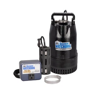 Basement Watchdog BW1050 1/2 HP Iron/Cast Aluminum Submersible Sump Pump - Picture 1 of 3