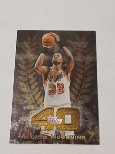 ALONZO MOURNING 1998/99 TOPPS CHROME #T40-38 TOP 40 REFRACTOR BC6427 - Bild 1 von 2