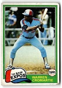 1981 Topps Warren Cromartie #345 Montreal Expos - Picture 1 of 2