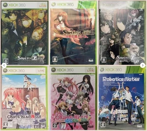 Steins;Gate Chaos;Head Noa Robotics 6Games set XBOX360 Japan 360 XBOX - Picture 1 of 12
