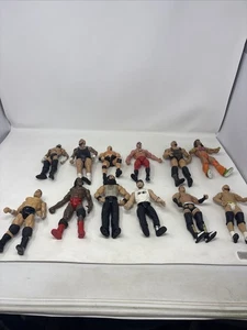 Lote de 12 figuras de acción WWE WWF WCW ECW varios Jakks Mattel y más. - Imagen 1 de 8