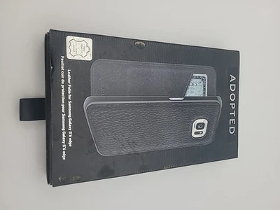 Original Adopted Leather Folio Wallet for Samsung Galaxy S6 edge - Black - Image 1 of 4