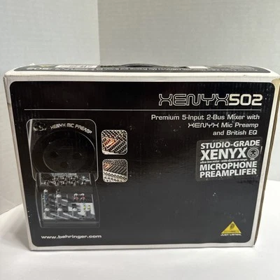 Behringer XENYX 502S Premium Analog 5-Channel Mixer with USB Streaming Interface - Image 1 of 4