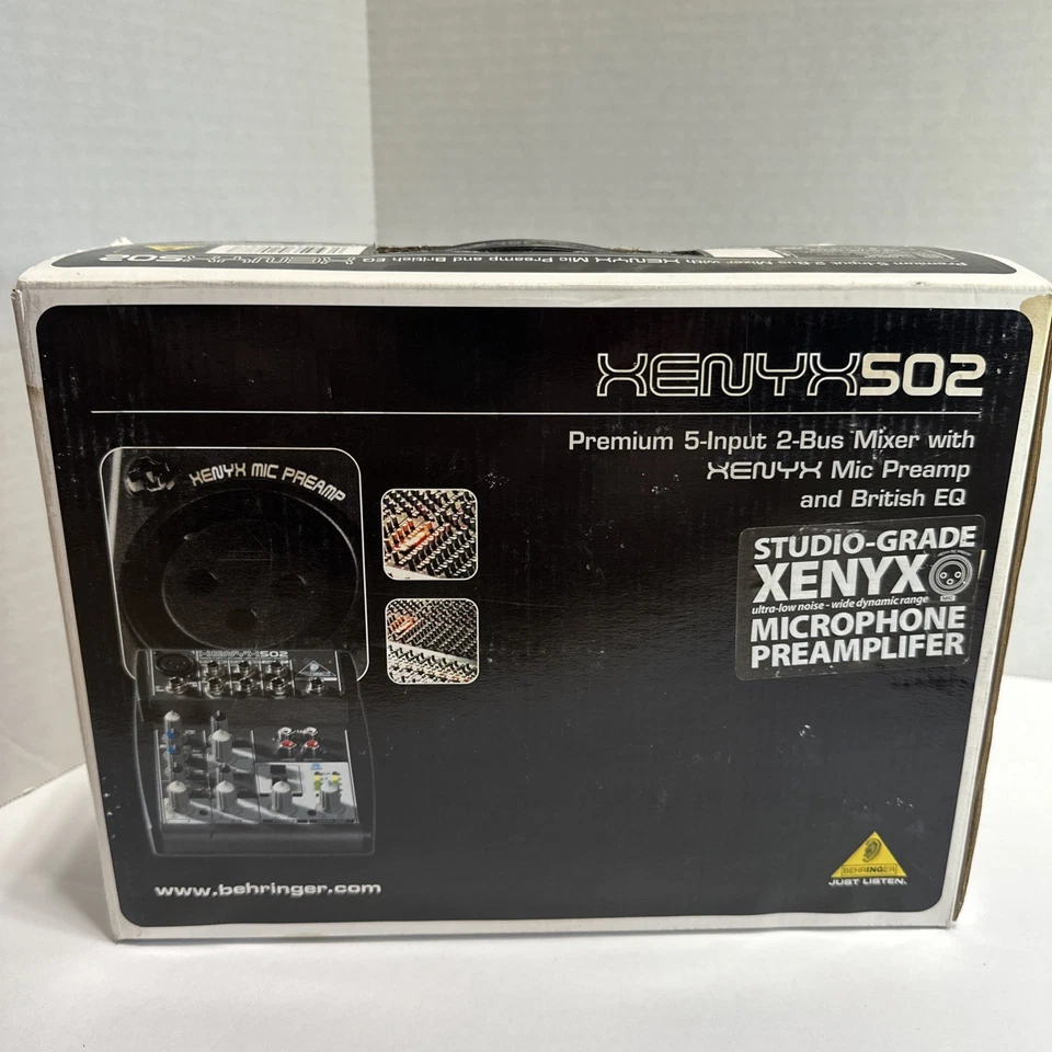 Behringer XENYX 502S Premium Analog 5-Channel Mixer with USB Streaming Interface - Image 1 of 4