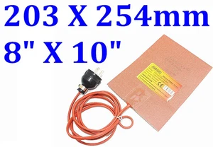 8" X 10"  203 X 254mm 300W w/ 150 C Thermostat Tyre Repair Curing Heating Heater - Picture 1 of 12