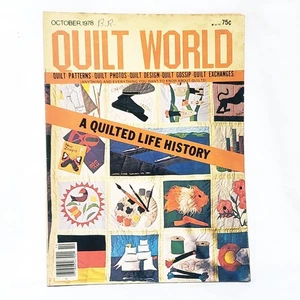 Quilt World Magazine October 1978 History Rags to Richness Machine Quilting - Picture 1 of 9