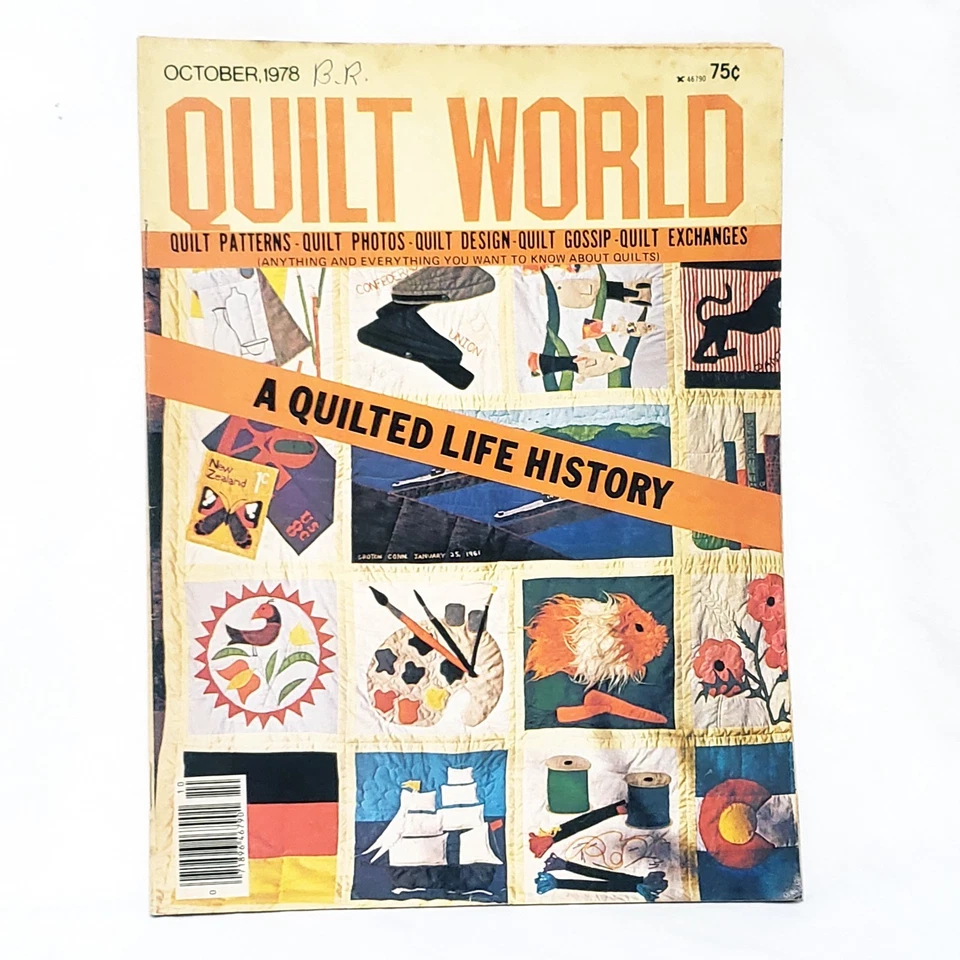 Quilt World Magazine October 1978 History Rags to Richness Machine Quilting - Image 1 of 4