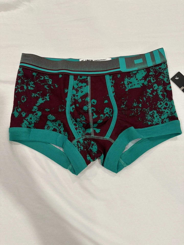 C-IN2 Undertone Cotton Low Rise Trunk Underwear Green/dark purple Mens Size L - Image 1 of 4