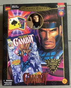 Marvel X-Men Famous Cover Series Modellino Gambit 8" 1999 Toy Biz Nuovo - Foto 1 di 5