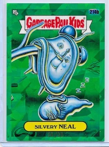 2022 TOPPS GARBAGE PAIL KIDS SAPPHIRE SERIES 5 GREEN SILVERY NEAL 214B 36/50 - Picture 1 of 1