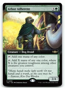 Arte extendido Arbor Adherent #82 Tarkir: Dragonstorm Commander - Imagen 1 de 2