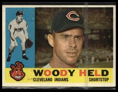 1960 Topps #178 Woodie Held Foto 1 de 2