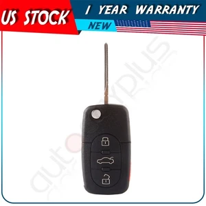 Remote Car Key Shell for Audi Allroad Quattro 2001 2002 2003 2004 2005 4 Buttons - Picture 1 of 7