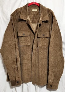 Purdey Men's Action Fit Cord Overshirt In Brown Neck Size 18.5 - Picture 1 of 10