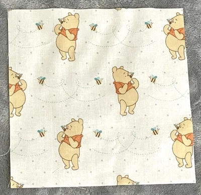 Winnie The Pooh and Bees Fabric Cut Squares 6.5 Inches x 6.5 Inches 21 Total - Image 1 of 2