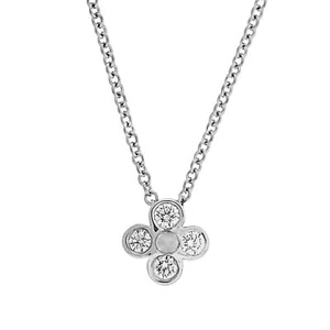 Tiffany & Co Small Platinum Diamond Necklace 16 Inches Long - Picture 1 of 3