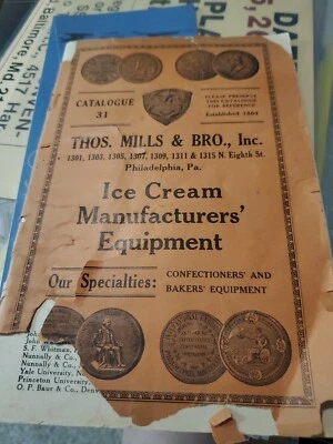 RARO: CATÁLOGO DE HELADOS THOS MILLS: #31: SIN FECHA: POBRE: Foto 1 de 4