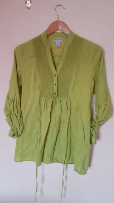 Blusa de maternidad verde para mujer de Motherhood talla S Foto 1 de 4