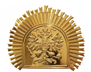 Escuela de cadetes. Emblema sello estado sol naciente maestro dorado para sombrero M1881 - Imagen 1 de 2