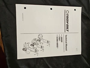Troy-Bilt Junior, Pony, Econo - Horse Transmission Technical Manual NEW - Picture 1 of 3