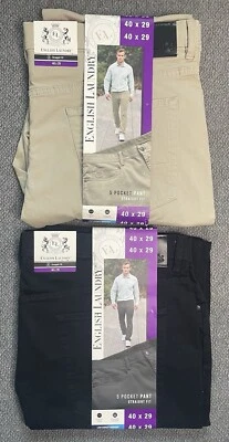 English Laundry 5 Pocket Pant Straight Fit Black or Brown Pick Your Size NWT - Image 1 of 4