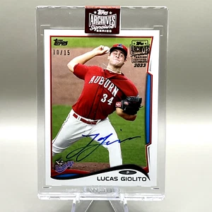 2023 Topps Archives Signature Lucas Giolito Autograph auto 2014 Auburn - Picture 1 of 5