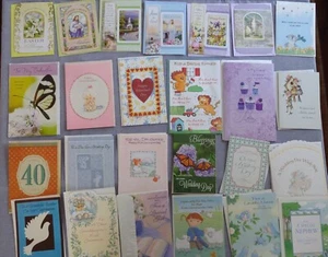 VERSCHIEDENE GRUSSKARTEN, 24 KARTEN LOT 22, OSTERN, HOCHZEIT, KOMMUNION USW. - Bild 1 von 16