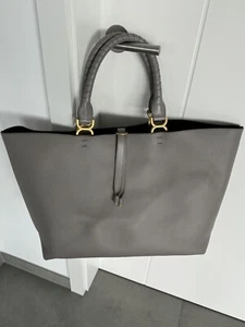 Original Chloé Tasche Shopper Cabas Marcie Tote cashmere grey grau NEU RG - Bild 1 von 4