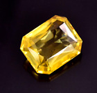 Ceylon's Natural Yellow Sapphire 12.60 Ct Emerald Certified Loose Gemstone P226