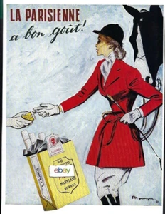 LA PARISIENNE FILTRE ZIGARETTEN 1956 FRANZÖSISCH A BON GICHT! AD - Bild 1 von 1