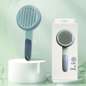 Tierhaarentferner Hund Katze Kamm Pflege Massage Deshedding Selbstreinigungsbürste - Bild 1 von 4