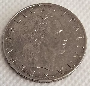 1967 Italy Coin L .50 Italian Europe Coins EXACT COIN SHOWN - FREE S&H! - Picture 1 of 2