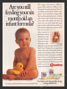 Pubblicità Stampa Garofano Buona Natura Follow-up Formula Bambino Anni 80 1989 - Foto 1 di 1
