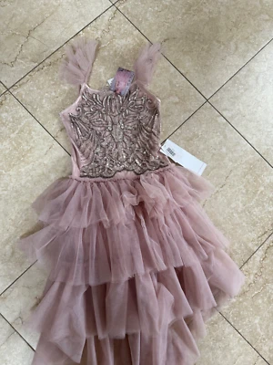 Vestido alto-bajo de tul Ooh La La Couture para niñas, talla 14 Foto 1 de 3