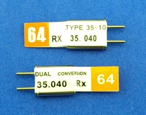 35MHz Dual Conversion Rx Crystals for Futaba / Robbe / GWS - Various Frequencies - Picture 1 of 2