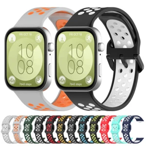Modny sport fitness silikonowy pasek do zegarka Huawei Fit4Pro / 3 wymienny pasek - Zdjęcie 1 z 23