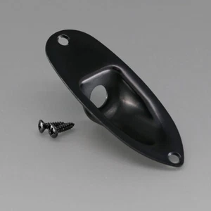 NEW Gotoh Strat style Jackplate BLACK Fender JCS-1B w/screws - Picture 1 of 2